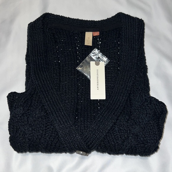 NWTS ANTHROPOLOGIE CABLE KNIT VEST (L) - Picture 16 of 17